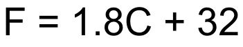 c to f conversion